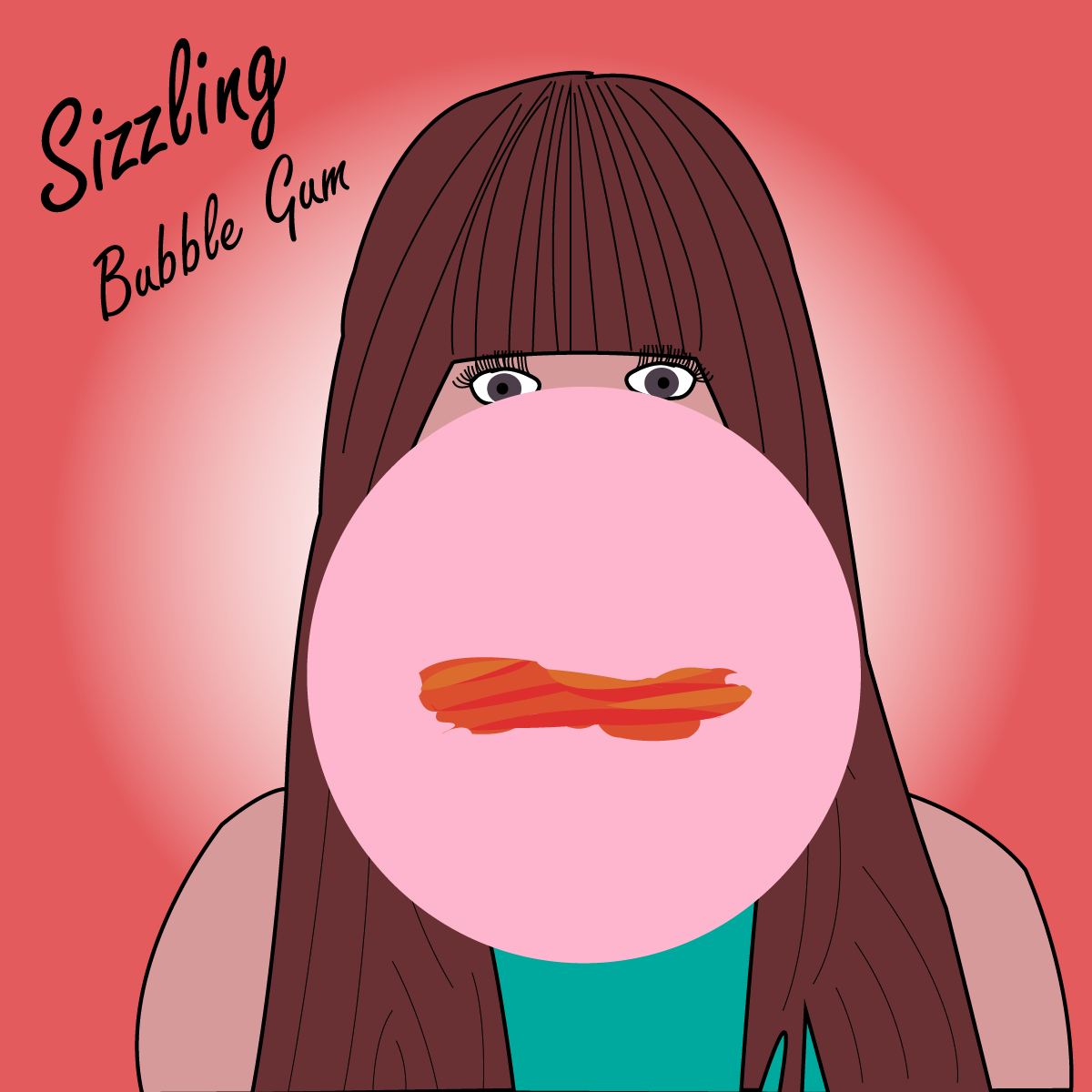 Sizzling Bubble Gum Logo